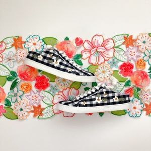 Betsey Johnson Lace Up Slip On Sneakers